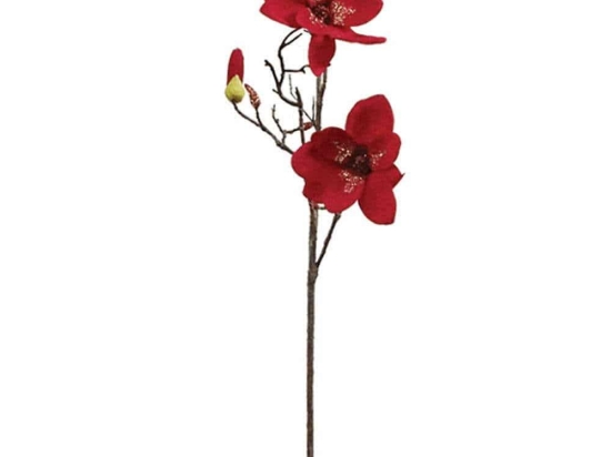 Λουλούδι - Κλαδί Μανώλια 99-00-17902 92cm Red Marhome