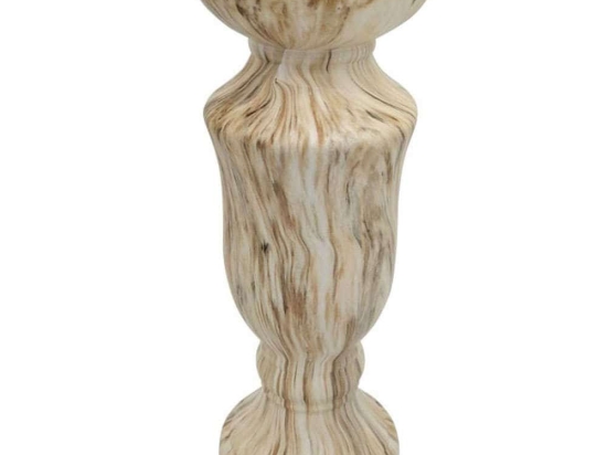 Κηροπήγιο Marble Effect 15-00-23756 13,5x35cm Multi Marhome Κεραμικό