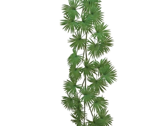 Τεχνητή Γιρλάντα Φύλλα Fan Palm 00-00-23839-2 50x200cm Green Marhome Πλαστικό, Ύφασμα