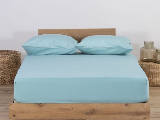 Σεντόνι Jersey Με Λάστιχο Aqua Nef-Nef King Size 180x235cm 100% Βαμβάκι