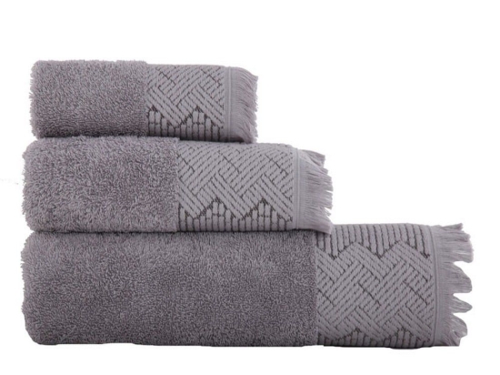 Πετσέτα Sylvester 901-Lightt Grey Nef-Nef Χεριών 30x50cm 100% Βαμβάκι
