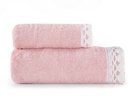 Πετσέτα Crochet Σετ 2τμχ 1120-Pink Nef-Nef Σετ Πετσέτες 50x90cm 100% Βαμβάκι