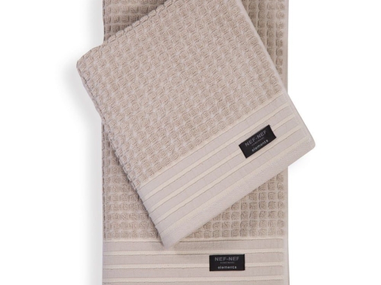 Πετσέτα Quentin Beige Nef-Nef Προσώπου 50x100cm 100% Βαμβάκι