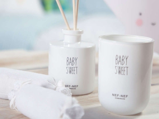Αρωματικό Κερί Και Αρωματικό Χώρου Σετ Baby Sweet Nef-Nef Γυαλί