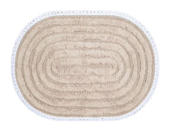 Ταπέτο Μπάνιου Please 1123-Beige Nef-Nef 55X85 55x85cm 100% Βαμβάκι