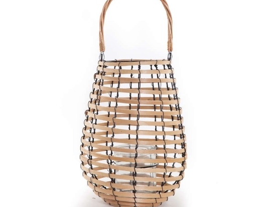 Φανάρι Atlanta D.24X30 Beige Nef-Nef Ψάθα