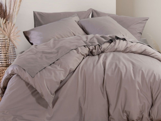 Παπλωματοθήκη Basic-22 Mocca Nef-Nef Μονό 160x240cm 100% Βαμβάκι