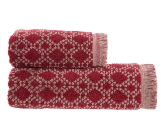Πετσέτα Caden Bordo Nef-Nef Σώματος 70x140cm 100% Βαμβάκι