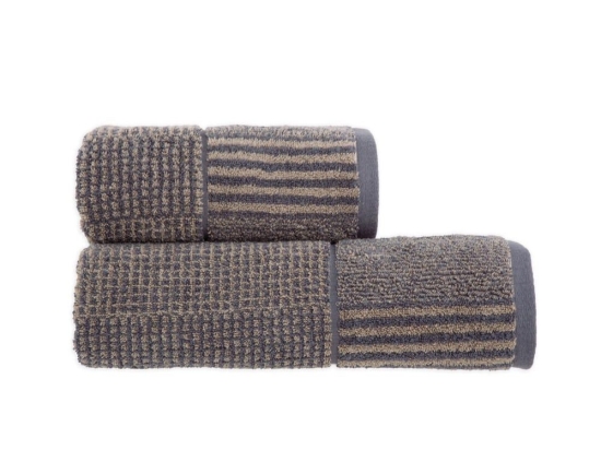 Πετσέτα Easton Anthracite Nef-Nef Σώματος 70x140cm 100% Βαμβάκι