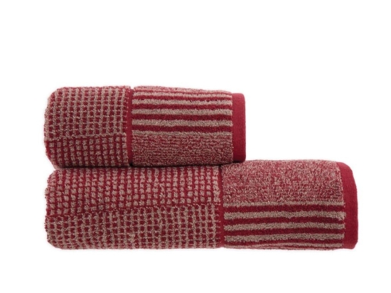 Πετσέτα Easton Bordo Nef-Nef Σώματος 70x140cm 100% Βαμβάκι