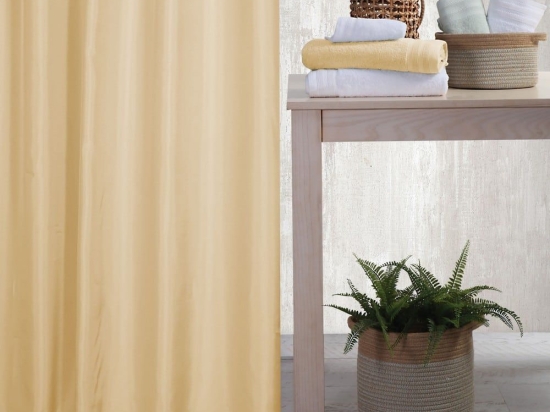 Κουρτίνα Μπάνιου Shower Yellow Nef-Nef 180Πx200Υ 180x200cm Πολυέστερ