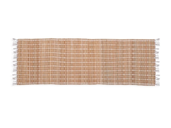 Runner Straw Natural-White Nef-Nef 45X150 Άχυρο-Βαμβάκι