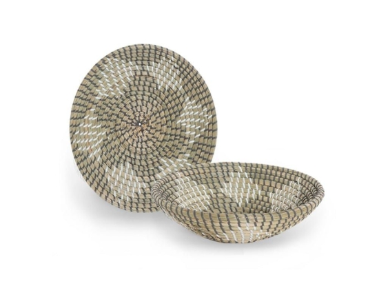 Διακοσμητικό Πιάτο Τοίχου Seagrass Bangor D.28X6 Beige Nef-Nef Seagrass