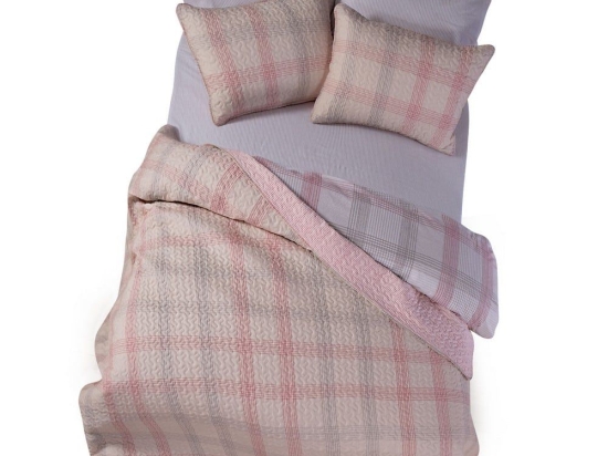 Κουβερλί Bradford Pink Nef-Nef Μονό 180x220cm Microfiber-Polyester