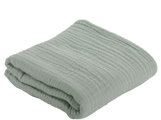 Κουβέρτα Βρεφική Whisper Green Nef-Nef Κούνιας 110x150cm 100% Βαμβάκι