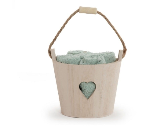 Λαβέτες Heart Basket (Σετ 5τμχ) Pistachsio Nef-Nef Σετ Πετσέτες 30x30cm 100% Βαμβάκι