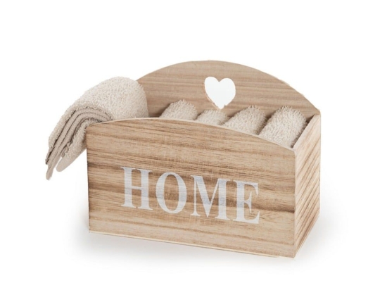 Λαβέτες Home Basket (Σετ 5τμχ) Beige Nef-Nef Σετ Πετσέτες 30x30cm 100% Βαμβάκι
