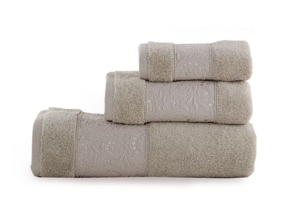Πετσέτα Cecile Beige Nef-Nef Σώματος 70x140cm 100% Βαμβάκι