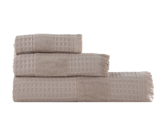 Πετσέτα Touch Πικέ Beige Nef-Nef Χεριών 30x50cm 100% Βαμβάκι