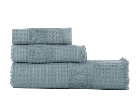 Πετσέτα Touch Πικέ Dusty Aqua Nef-Nef Χεριών 30x50cm 100% Βαμβάκι