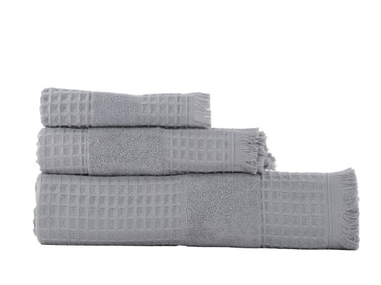 Πετσέτα Touch Πικέ Grey Nef-Nef Σώματος 70x140cm 100% Βαμβάκι