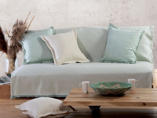 Ριχτάρι Nature Rib-22 Aqua Nef-Nef Πολυθρόνα 170x180cm Βαμβάκι-Ακρυλικό