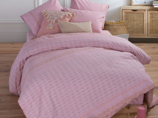 Σεντόνια Asher (Σετ 4τμχ) Pink Nef-Nef Υπέρδιπλo 240x270cm 100% Βαμβάκι