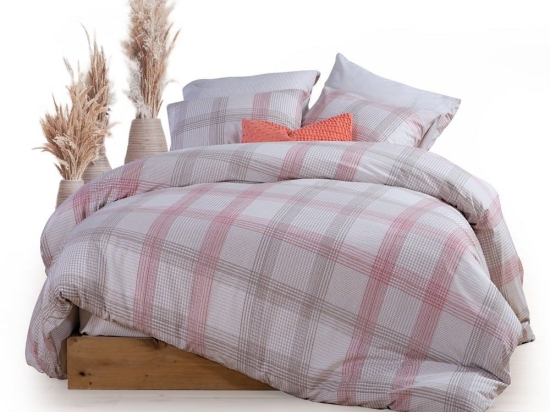 Σεντόνια Bradford (Σετ 4τμχ) Coral Nef-Nef Υπέρδιπλo 240x270cm 100% Βαμβάκι