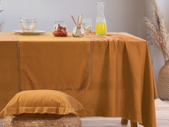Τραπεζομάντηλο Minimal Yellow Nef-Nef 140X240 100% Βαμβάκι