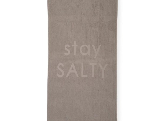 Πετσέτα Θαλάσσης Stay Salty Taupe Nef-Nef Θαλάσσης 100% Βαμβάκι