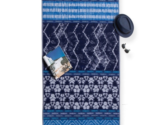 Πετσέτα Θαλάσσης Sea Storm Blue-Black Nef-Nef Θαλάσσης 100% Βαμβάκι