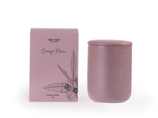 Αρωματικό Κερί Orange Flower 200gr Mauve Nef-Nef Γυαλί
