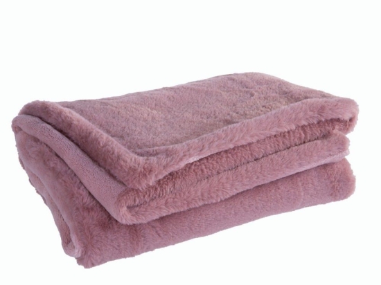 Κουβέρτα Βρεφική Rabbit Fur Hug Rose Nef-Nef Κούνιας 80x110cm Πολυέστερ