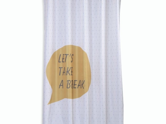 Κουρτίνα Μπάνιου Friday Yellow Nef-Nef 180Πx180Υ 180x180cm Πολυέστερ
