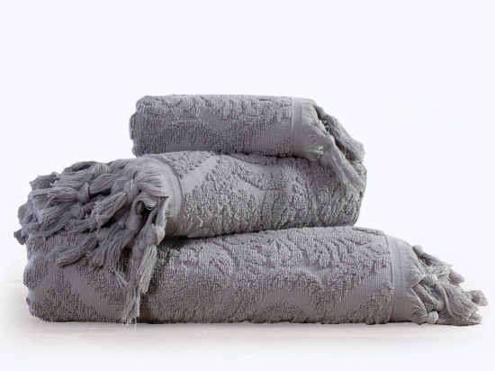 Πετσέτα Ashley Grey Nef-Nef Σώματος 70x140cm 100% Βαμβάκι
