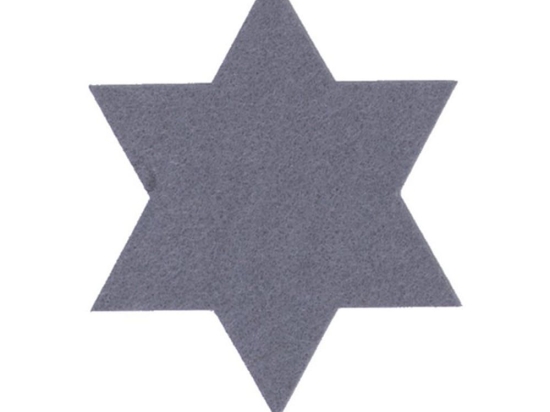 Σουβέρ Χριστουγεννιάτικο Star (Σετ 6τμχ) 11x11 Grey Nef-Nef Πολυέστερ