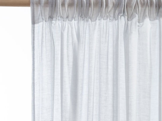 Κουρτίνα Dione Light Grey Nef-Nef 140X270cm Βαμβάκι-Πολυέστερ