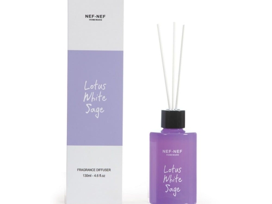 Αρωματικό Χώρου Με Στικς Lotus White Sage 130ml Purple Nef-Nef