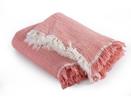Κουβέρτα Βρεφική Apollo Coral Nef-Nef Αγκαλιάς 80x110cm 100% Cotton