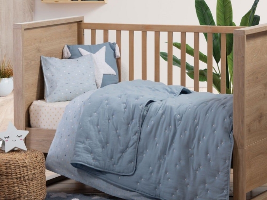 Κουβερλί Βρεφικό Galactica Blue Nef-Nef 110x150cm Microfiber-Polyester