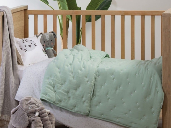 Κουβερλί Βρεφικό Galactica Green Nef-Nef 110x150cm Microfiber-Polyester
