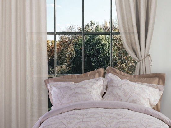 Κουρτίνα Elina Beige Nef-Nef 140X270cm Πολυέστερ