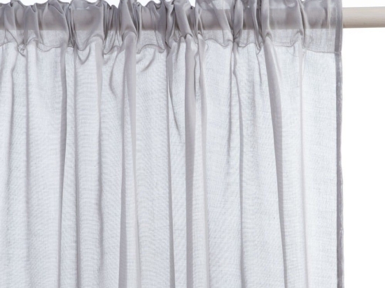 Κουρτίνα Elina Grey Nef-Nef 140X270cm Πολυέστερ