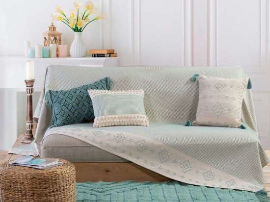 Ριχτάρι Value Mint Nef-Nef Διθέσιο 180x250cm 100% Βαμβάκι