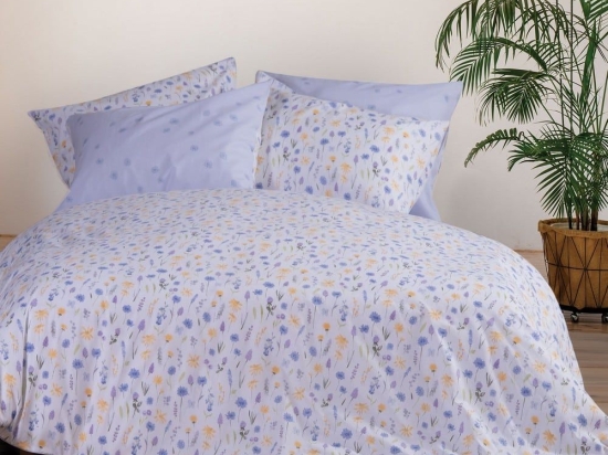 Σεντόνια Merida (Σετ 4τμχ) Levander Nef-Nef Διπλό 200x270cm 100% Βαμβάκι