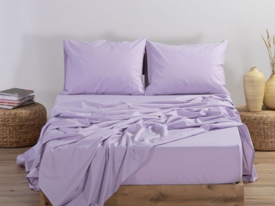 Σεντόνι Basic Με Λάστιχο Levander Nef-Nef Διπλό 140x230cm 100% Βαμβάκι