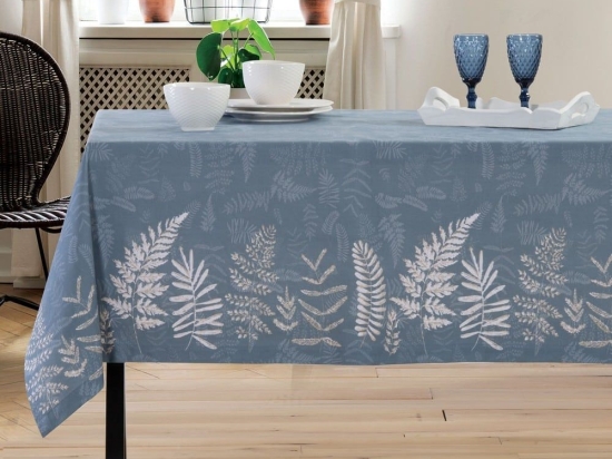 Τραπεζομάντηλο Assia Blue Nef-Nef 140X240 Βαμβάκι-Πολυέστερ