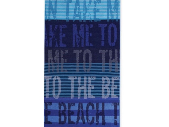 Πετσέτα Θαλάσσης To The Beach Blue Nef-Nef Θαλάσσης 100x180cm 100% Βαμβάκι