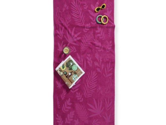 Πετσέτα Θαλάσσης Tropicana Mauve Nef-Nef Θαλάσσης 80x160cm 100% Βαμβάκι