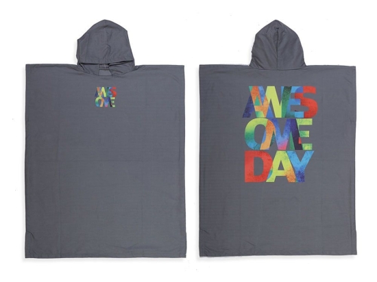 Πόντσο Awesome Day 85X105 Grey Nef-Nef